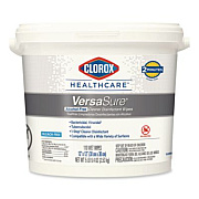 Clorox Healthcare VersaSure Cleaner Disinfectant Wipes, 1-Ply, 12 x 12, Fragranced, White, 110/Bucket (31759EA)