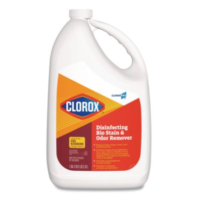 CloroxPro Disinfecting Bio Stain and Odor Remover, Fragranced, 128 oz Refill Bottle (31910EA)