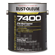 Rust-Oleum High Performance 7400 System 450 VOC DTM Alkyd Enamel Paint, Gloss Red, 1 gal Bucket/Pail, 2/Carton (964402)