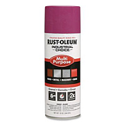 Rust-Oleum Industrial Choice 1600 System Multi-Purpose Enamel Spray Paint, Gloss Purple, 12 oz Aerosol Can, 6/Carton (1670830)
