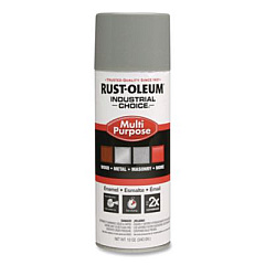Rust-Oleum Industrial Choice 1600 System Multi-Purpose Enamel Spray Paint, Gloss Dove Gray, 12 oz Aerosol Can, 6/Carton (1684830)