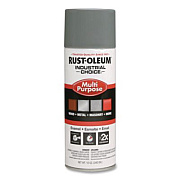 Rust-Oleum Industrial Choice 1600 System Multi-Purpose Enamel Spray Paint, Gloss Smoke Gray, 12 oz Aerosol Can, 6/Carton (1688830)