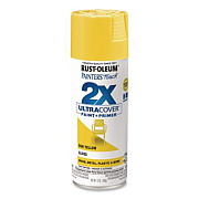 Rust-Oleum Painter's Touch 2X Ultra Cover Spray Paint, Gloss Sun Yellow, 12 oz Aerosol Can, 6/Carton (334046)