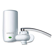 Brita Water Faucet Mount Filtration System with 1 Elite Advanced Replacement Filter, White (42201)