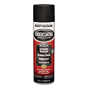 Rust-Oleum Automotive Professional Grade Rubberized Undercoating Spray, Flat Black, 15 oz Aerosol Can, 6/Carton (248656)