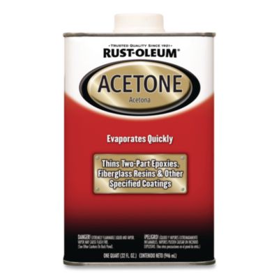 Rust-Oleum Acetone, 1 qt Can, 4/Carton (248667)
