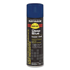 Rust-Oleum Hard Hat High Performance V2100 System Rust Preventive Enamel Spray Paint, Gloss Deep Blue, 15 oz Aerosol Can, 6/Carton (V2125838)
