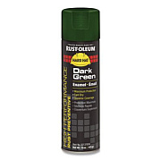 Rust-Oleum Hard Hat High Performance V2100 System Rust Preventive Enamel Spray Paint, Gloss Dark Green, Aerosol Can, 6/Carton (V2137838)