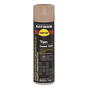 Rust-Oleum Hard Hat High Performance V2100 System Rust Preventive Enamel Spray Paint, Gloss Tan, 15 oz Aerosol Can, 6/Carton (V2171838)