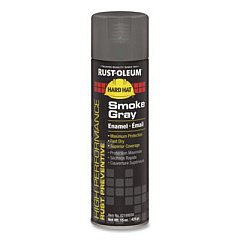 Rust-Oleum Hard Hat High Performance V2100 System Rust Preventive Enamel Spray Paint, Gloss Smoke Gray, 15 oz Aerosol Can, 6/Carton (V2188838)