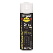 Rust-Oleum Hard Hat High Performance V2100 System Rust Preventive Enamel Spray Paint, Flat White, 15 oz. Aerosol Can, 6/Carton (V2190838)