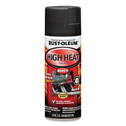 Rust-Oleum Automotive High Heat Enamel Spray Paint, Flat Black, 12 oz Aerosol Can, 6/Carton (248903)