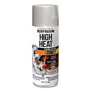 Rust-Oleum Automotive High Heat Enamel Spray Paint, Flat Aluminum, 12 oz Aerosol Can, 6/Carton (248904)