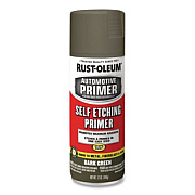 Rust-Oleum Self Etching Primer, Flat Dark Green, 12 oz Aerosol Can, 6/Carton (249322)
