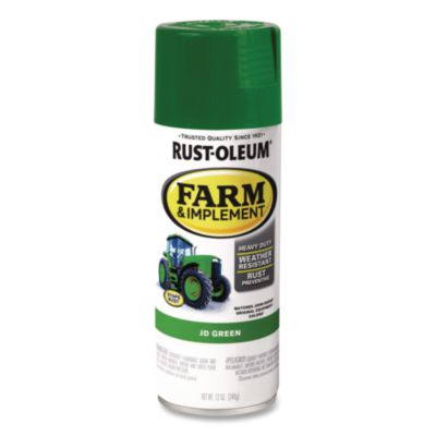 Rust-Oleum Specialty Farm and Implement Spray Paint, Gloss John Deere Green, 12 oz Aerosol Can, 6/Carton (280124)