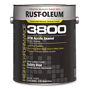 Rust-Oleum High Performance 3800 System DTM Acrylic Enamel Paint, Gloss Safety Blue, 1 gal Bucket/Pail, 2/Carton (314209)