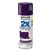 Rust-Oleum Painter's Touch 2X Ultra Cover Spray Paint, Gloss Purple, 12 oz Aerosol Can, 6/Carton (334042)