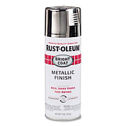 Rust-Oleum Stops Rust Bright Coat Spray Paint, Gloss Chrome, 11 oz Aerosol Can, 6/Carton (7718830)