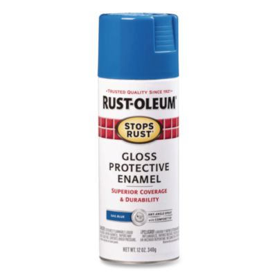 Rust-Oleum Stops Rust Spray Paint, Gloss Sail Blue, 12 oz Aerosol Can, 6/Carton (7724830)