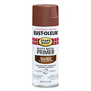Rust-Oleum Stops Rust Spray Paint, Flat Rusty Metal, 12 oz Aerosol Can, 6/Carton (7769830)