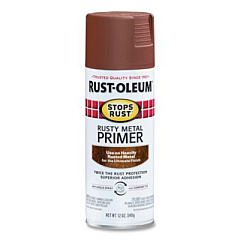 Rust-Oleum Stops Rust Spray Paint, Flat Rusty Metal, 12 oz Aerosol Can, 6/Carton (7769830)