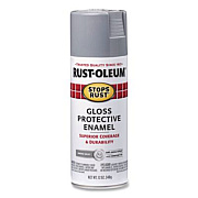 Rust-Oleum Stops Rust Spray Paint, Gloss Smoke Gray, 12 oz Aerosol Can, 6/Carton (7786830)