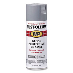 Rust-Oleum Stops Rust Spray Paint, Gloss Smoke Gray, 12 oz Aerosol Can, 6/Carton (7786830)