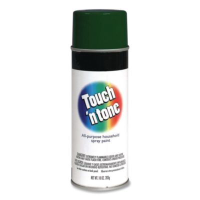 Rust-Oleum Touch'n Tone Spray Paint, Gloss Hunter Green, 10 oz Aerosol Can, 6/Carton (55271830)
