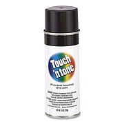 Rust-Oleum Touch'n Tone Spray Paint, Gloss Black, 10 oz Aerosol Can, 6/Carton (55276830)