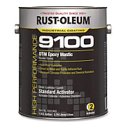 Rust-Oleum High Performance 9100 System DTM Epoxy Mastic Paint, Gloss Clear, 1 gal Bucket/Pail, 2/Carton (9101402)
