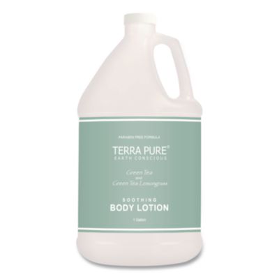 Diversified Hospitality Solutions Terra Pure Lotion Gallon, 1 gal Bottle, Green Tea and Lemongrass Scent (002270EA)
