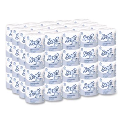 Scott Essential 100% Recycled Fiber SRB Bathroom Tissue, Septic Safe, 2-Ply, White, 473 Sheets/Roll, 80 Rolls/Carton (13217)