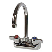 BK Resources WorkForce Standard Duty Faucet, 9.5" Height/5" Reach, Chrome-Plated Brass (BKFW5GM)