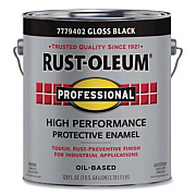 Rust-Oleum High Performance Protective Enamel Paint, Gloss Black, 1 gal Bucket/Pail, 2/Carton (7779402)