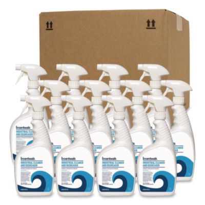 Boardwalk Industrial Cleaner and Degreaser, Spearmint Scent, 32 oz Bottle, 12/Carton (4834)