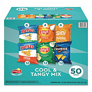 Frito-Lay Cool and Tangy Mix Variety Pack, Assorted Flavors, 1 oz Bags, 50 Bags/Carton (22002669)