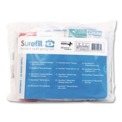 SUREFILL 10 Series First Aid Kit Refill, 72 Pieces (AK10SF)