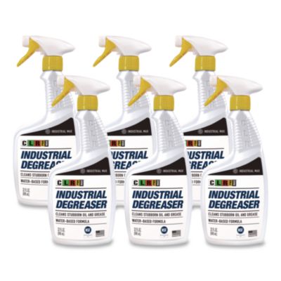 CLR PRO MAX Industrial Degreaser, 32 oz Spray Bottle, 6/Carton (DGR32PROMCT)