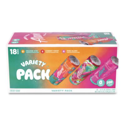 Alani Nu Energy Sweet Splash Variety Pack, Assorted Flavors, 12 oz Can, 18/Carton (22002374)