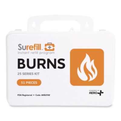 SUREFILL 25 Series Burn Kit, 51 Pieces, Plastic Case (AKB25W)