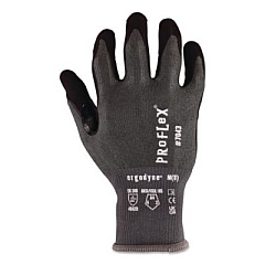 ergodyne ProFlex 7043 ANSI A4 Nitrile Coated CR Gloves, EN388: 4X42D, 10" Long, XX-Small (5), Gray, Pair (10520)