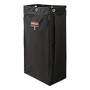 Fabric Cleaning Cart Bag for Rubbermaid Commercial Housekeeping and Janitorial Carts, 30 gal, 10.5 x 16.8 x 33, Black, 4/CT (2202530)