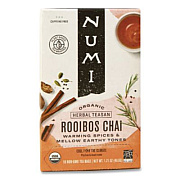 Numi Organic Teas and Teasans, 1.71 oz, Rooibos Chai, 18/Box (10200)