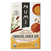 Numi Turmeric Tea, Amber Sun, 1.46 oz Bag, 15/Box (10552)