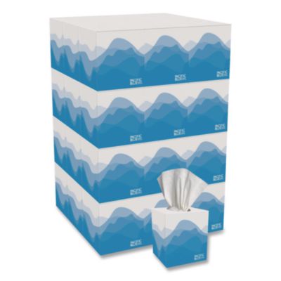 Georgia Pacific Professional Pacific Blue Select Cube Box Facial Tissue, 2-Ply, White, 100 Sheets/Box, 36 Boxes/Carton (462)