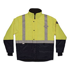 ergodyne N-Ferno 6478 Class 2 Hi-Vis Freezer Jacket, X-Small, Lime (41271)