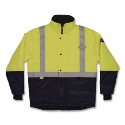 ergodyne N-Ferno 6478 Class 2 Hi-Vis Freezer Jacket, Medium, Lime (41273)