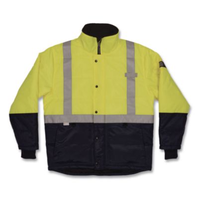 ergodyne N-Ferno 6478 Class 2 Hi-Vis Freezer Jacket, Large, Lime (41274)