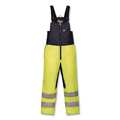 ergodyne N-Ferno 6479 Hi-Vis Freezer Bib Overalls, Small, Lime (41282)