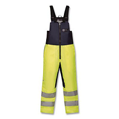 ergodyne N-Ferno 6479 Hi-Vis Freezer Bib Overalls, Medium, Lime (41283)
